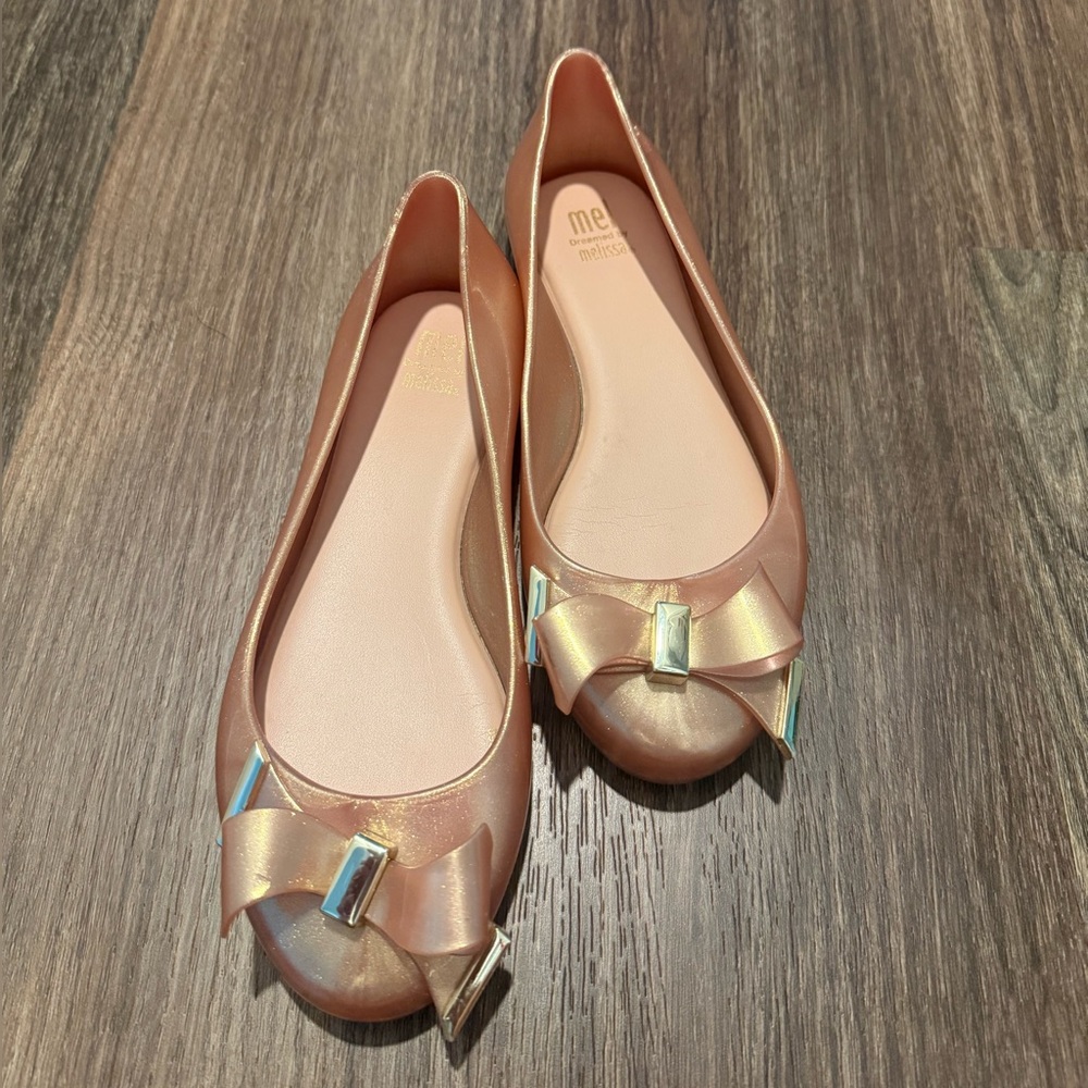 Mini Melissa Pink Ballet Flats (size 1)